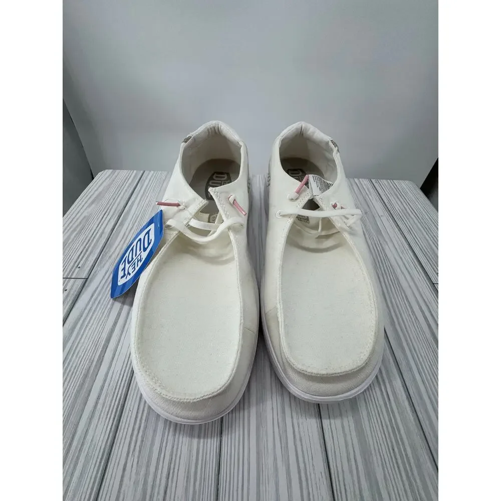 Hey Dude Wendy Rise Women's Shoes Spark White W9 Lightweight Casual Slip-On New - Picture 2 of 9